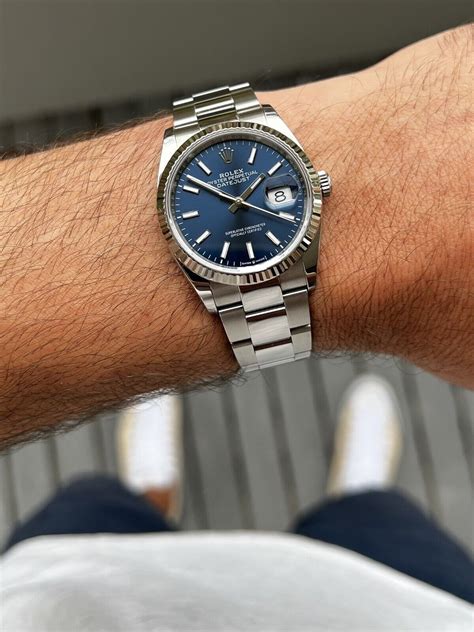 rolex 36mm blue dial